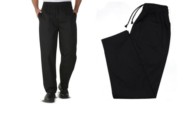 Unisex Chefs Trouser Black Brand New - M 2XL