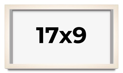 17x9 Frame White Wheat Solid Wood Picture Frame | Moulding Width 0.75 Inches | I