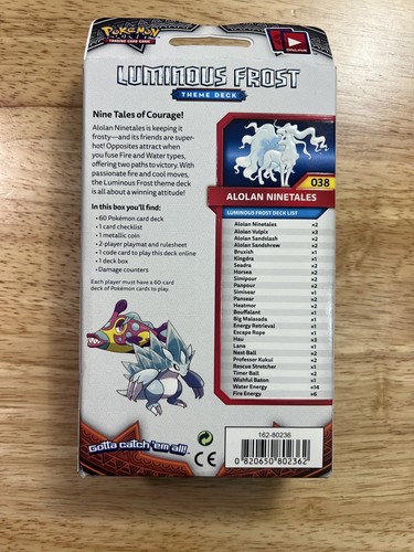 Pokémon TCG - Sun & Moon Luminous Frost Theme Deck - Burning Shadows - Picture 2 of 2