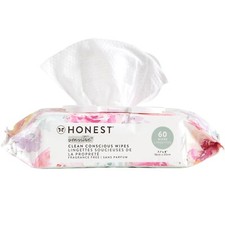 Honest Company Plant-Based Multi-Use Baby Wipes, Rose Blossom, 60 Count