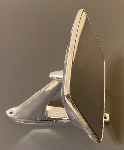 67-73 FORD VINTAGE OEM DOOR MOUNTED SIDE VIEW MIRROR C7AB-17743A / 15 5553 6