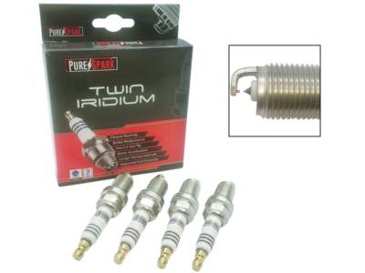 4x Purespark Twin Iridium Upgrade Spark Plugs 3297-02 - ULTRA FINE ELECTRODE