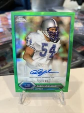 2024 Topps Composite Football Chris Spielman True Green Refractor Auto # /99 🔥