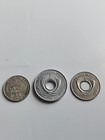 East Africa and Uganda 1907 aluminium cent 1909 1/2 half cent 1913 25 cents