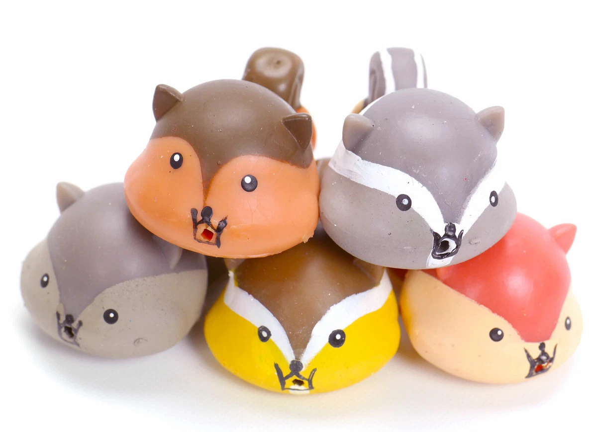 Cute Mochi Phone Charm Squishy Animal Chipmunk Squirrel Gashapon
