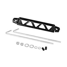 Car Battery Hold Down Bracket, Aluminum Alloy Battery Tie Down 5-Hole Black
