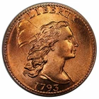 Photo of a 1793-P Large Cent from an eBay listing that sold on Jun 7, 2026