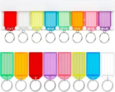 2 Pack Plastic Wall Mounted Key Holder Organizer with 20 Assorted Key Tags