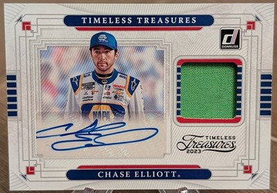 2023 Donruss Timeless Treasures Race Used Firesuit Auto Chase Elliott