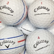 50 CALLAWAY GOLFB&Auml;LLE/LAKEBALLS CHROME SOFT TRIPLE TRACK AAAA/AAA