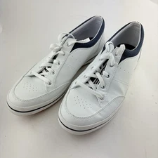 KEDS Rebel Leatherette Women's Size 11 White Navy Lace Up Sneaker Shoes WH60207