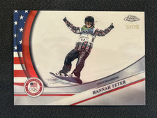 2026 Topps Chrome U.S. Winter Olympics Hannah Teter #48 USA Flag Refractor /76