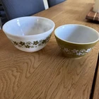 Vintage PYREX Corning Ware 401 & 402 CRAZY DAISY SPRING BLOSSOM BOWL / BOWLS