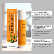 Natural Lemon and Turmeric Lip Balm Moisturiz...