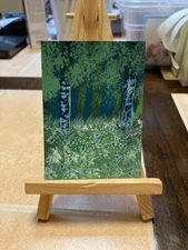 ACEO Original Acrylic Painting Landscape Abstract Art Card ATC Scenery 97