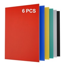 6PCS 3mm Colorful Plywood Sheets A4 Size Paint-free Wood for Laser Cutting DIY
