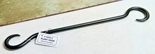 Hand Forged Black 12" Iron HD Stock S Hook Blacksmith Antique Style Plant Garden