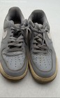 Nike Mens Air Force 1 Low Wolf Gray Leather Lace Up Sneaker Shoes Size US 9 — photo 1