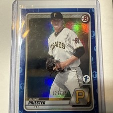 2020 Bowman Draft 1st edition Quinn Priester Blue Foil