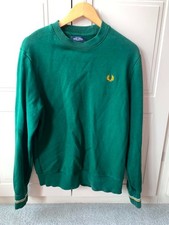 Fred Perry Green Knit Jumper, Size Medium