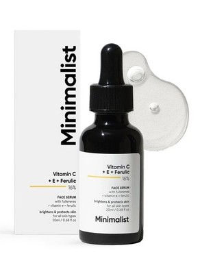 Minimalist Vitamin C+E+Ferulic Acid 16% Face Serum for 0.68 Fl Oz Exp 04/2027