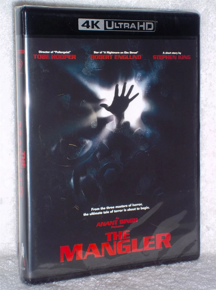 The Mangler (4K/Blu-ray, 2026) NEW Robert Englund Tobe Hooper horror thriller - Image 1 of 3