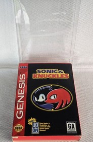 SONIC & KNUCKLES SEGA GENESIS 100% COMPLETE IN BOX CIB with box protector