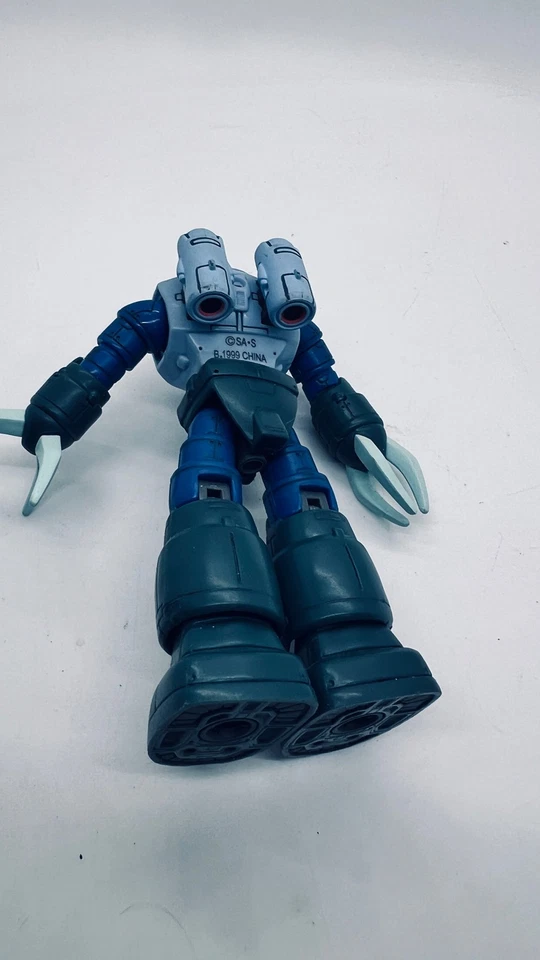 Zaku Mobile Suit Gundam Figura de Acción Juguete Robot Azul Gris Garras De Colección Usado Foto 4 de 4