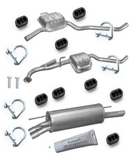 Komplette Auspuffanlage Opel Omega B 2.2i Limousine Auspuff + Montagezubehör