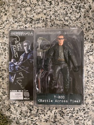 T-800 Battle Across Time THE TERMINATOR 2 7'' NECA SIGNED Peter Kent Tony Cecere