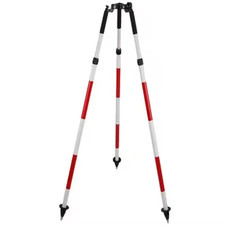 Surveyor's Triangle Surveying Instrument Prism Pole Tripod 1 Set Aluminum,Reddis