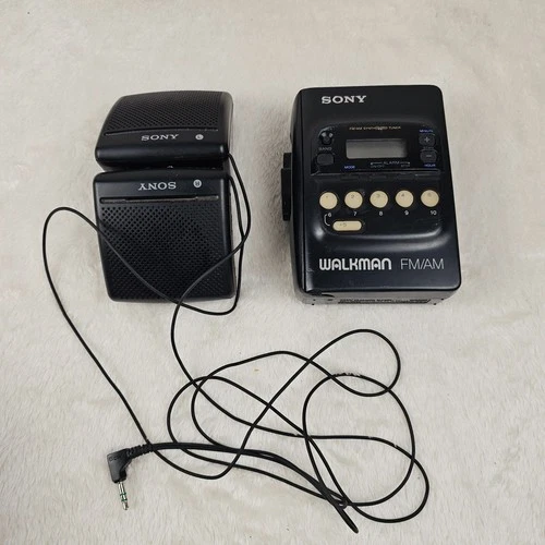 Sony Walkman WM-FX20 Portable AM/FM & Cassette Player w/ SRS-7 Speakers TESTED