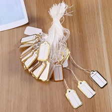 500pcs Label White String Tags Paper Tags String Marking Tags