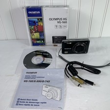 Olympus VG-160 14MP Digital Camera w/ 4GB SD Card - New Battery- WORKS