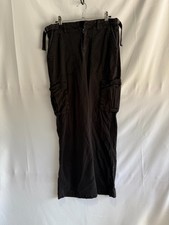 Sanctuary Reissue Cargo Pants Black Size S Missing Button