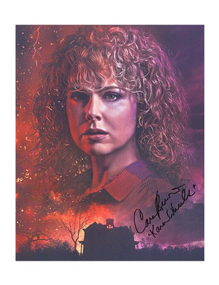 8x10 Stranger Things Druck signiert von Cara Buono in schwarz