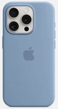 For iPhone 15 Pro Original Silicone Case with MagSafe - (Blue)