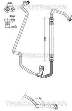 AC High Low Pressure Line Hose TRISCAN Fits CITROEN Ds3 DS PEUGEOT 09-19 6477.K1