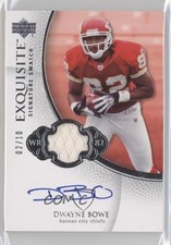 2007 Upper Deck Exquisite Collection Signature Swatch 2/10 Dwayne Bowe Auto h3a