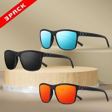 3 Packs Polarized Sunglasses for Men, Lightweight Sun Glasses with UV Protection