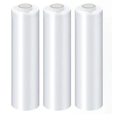 Clear Cast Stretch Packing Film Wrap 18 Inch x 1500 Ft 90 Gauge for Packing