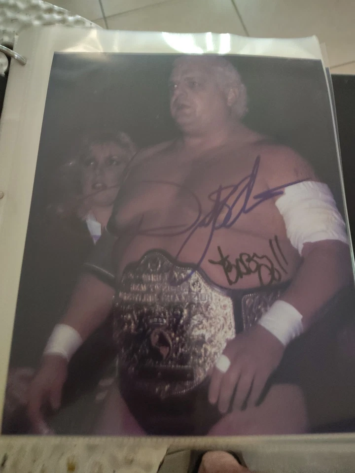 Подписанное фото куклы Дасти Родс 8x10 NWA WWE - Изображение 3 из 4