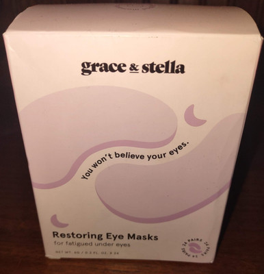 Grace & Stella EYE MASK Anti wrinkle & Energizing Eye Mask 24 PAIRS Exp 06/2026