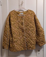 KIKA VARGAS x Target Women's Floral Quilted Cotton Jacket Gold 4XL