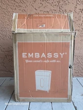 Embassy Paper Shredder 10 Sheet Micro Cut 4.76-Gallon Pull Out Basket Portable