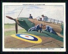 13x Serie Churchman&rsquo;s Cigarettes The R.A.F. at Work 1939 Royal Air Force England