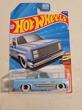 2025 HOT WHEELS  83 CHEVY SILVERADO 9/10 HW HOT TRUCKS BLUE