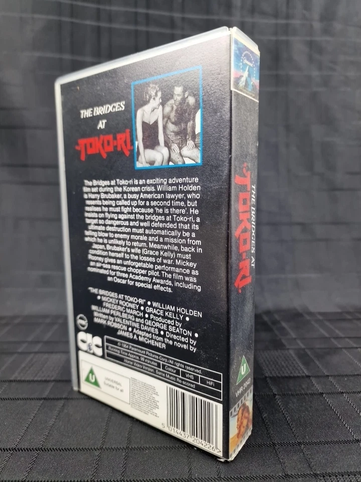 The Bridges at Toko-Ri (VHS) 1955 war classic Grace Kelly, William Holden (B3) Foto 4 de 4