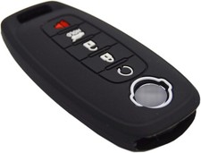 Silicone Key Fob Cover Case Protector for Rogue SL FWD Pathfinder X-Trail Black