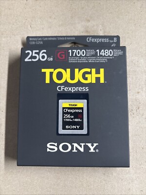 Sony 256GB CFexpress Type B Memory Card Tough CEB-G256 R1700MB/s W1480MB/s AU